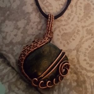 Wire wrapped pendant